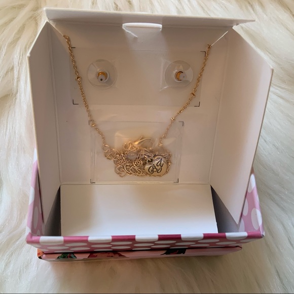 Betsey Johnson Butterfly Necklace and Earrings NWT - Picture 9 of 11